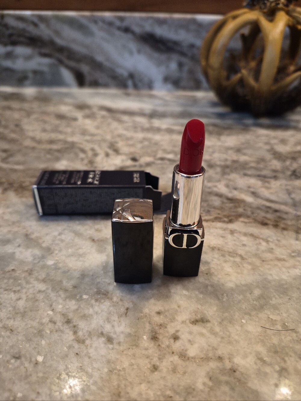 Dior Rouge Dior Couture Colour Lipstick 999 Satin 0.05 Oz NEW